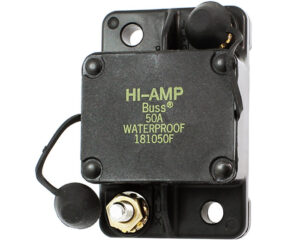 Eaton® 30V DC/50A, HI-AMP Bussmann Series, Surface Mount, Type-I Auto Reset Circuit Breaker (181050F-01-1)