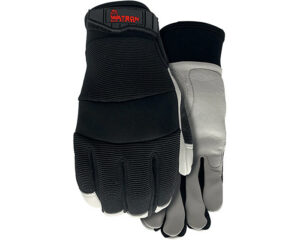 Watson Gloves® Knock Out Work Black Gloves, High Performance Spandex, LG (017-L)
