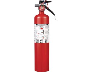 Garrison 2.5 lb Fire Extinguisher 1A10BC, w/ Mounting Bracket, Rechargeable, Red (046-0078-8)