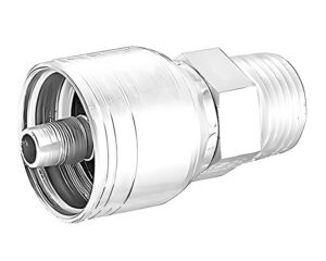 Eaton Weatherhead®  1/4″  Hose x 10mm Male DIN 24° Seat Heavy, Z-Series Crimp Hose Fitting (04Z-10F)