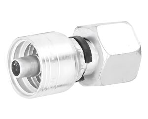 Eaton Weatherhead®  3/8" Hose Size x 10mm Female Swivel DIN 24° Seat Light, Z-Series Crimp Hose Fitting (06Z-10C)