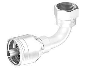 Eaton Weatherhead®  3/8" Hose Size x 1/2" BSPP 60° Female, 90-Deg. Elbow, Z-Series Crimp Hose Fitting (06Z-78P)