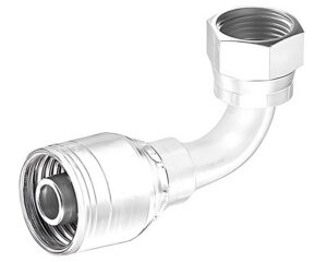 Eaton Weatherhead® 3/4" Hose Size x 3/4" BSPP 60° Female, 90-Deg. Elbow, Z-Series Crimp Hose Fitting (12Z-82P)