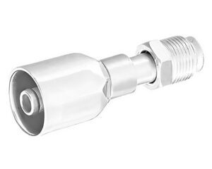 Eaton Weatherhead® 1/4″ Hose Size x 1/4" Inverted Flare Male Swivel, Z-Series Crimp Hose Fitting (04Z-B04)