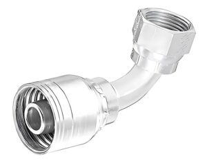 Eaton Weatherhead® 3/4″ Hose Size x 3/4″ Female  FOR-SEAL Swivel, 45-Deg.  Elbow, Z-Series Crimp Hose Fitting (12Z-L72)