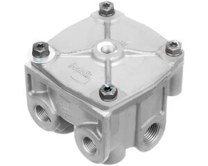 Bendix® 4-Port Delivery – R-12 Relay Valve, Two (2) Vertical / Horizontal Delivery Ports (065206)
