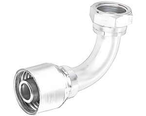 Eaton Weatherhead® 1-1/2″ Hose x 1-1/2″ Female  FOR-SEAL Swivel, 90-Deg. Elbow, Short Drop, Crimp Hose Fitting (24Z-A44)