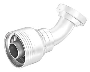 Eaton Weatherhead® 1/2" Hose Size x 1/2" Split Flange, 45-Deg. Tube Elbow, Z-Series Crimp Hose Fitting (08Z-G41)
