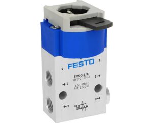 Festo SVS-3-1/8 Front Panel Valve, Closed, Mechanical, Connection G1/8 Port (10190)