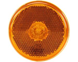 Truck-Lite® Marker Clearance Round Light, Reflectorized, PL-10, Yellow Lens (10208Y)