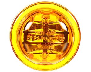 Truck-Lite® 8-Diode LED Marker Clearance Round Light, High Profile Style, Yellow Lens (10375Y)