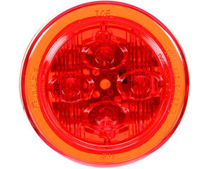 Truck-Lite® 8-Diode LED Marker Clearance Round Light, Low Profile – Red (10385R)
