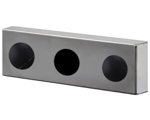 HD Plus® 2″ Triple Identification Light Box, Rubber Mounted – Steel (1050-S)