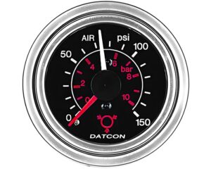 Datcon® 2.062" Face Diameter, 0-150 PSI, Dual Air Pressure Gauge (10839)