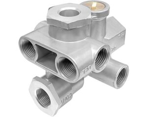 Sealco® 4-Port Spring Brake Priority Valve, Small Body – No Plugged Ports (110500)