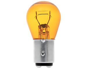 Sylvania 12.8V 27W S8 – Miniature Bulb, Bayonet BAY15d Base, Amber (1157A)