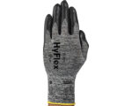 Ansell® Hyflex® 15-GA Knit Gauge, Size 10 General Purpose Work Gloves, Black/Grey, XLarge (11-801-10)
