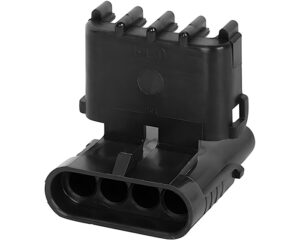 Delphi/Aptiv Weather-Pack Series, 4-Pin Male Sealed Connector, Black (12010974)