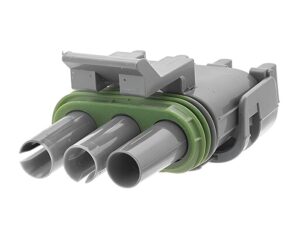 Delphi/Aptiv Weather-Pack Series, 3-Pin Sealed Male Connector, Gray (12015384)