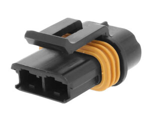 Delphi/Aptiv Metri-Pack 630 Series, 2-Way Sealed Female ATO Fuse Connector, Black (12033769)