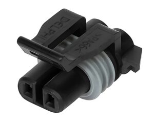 Delphi/Aptiv MP150 Series 2-Pin Sealed Female Black Connector (12052641)