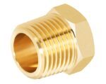 3/4″ NPT Pipe, Cored Type, Hex Head Plug, Brass Pipe Fitting (121-E)