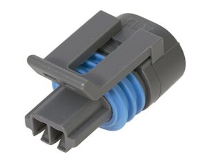 Delphi/Aptiv MP150.2 Series – 2 Pin Gray Sealed Female Temp. Sensor Connector  (12162197)
