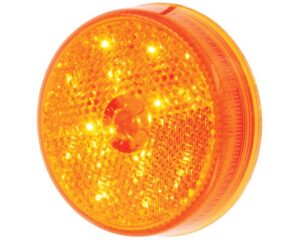 Jetco® 2.5″ LED Sealed Marker Lamp, Reflectorized, Amber (127-17004A)