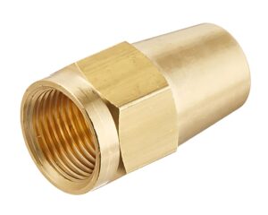 1/4″ Tube, DOT Brass Compression Nut, Air Brake Fitting, Used For Copper Tube (1161-4)