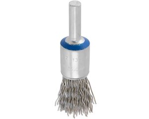 Walter 1/2″ Brush Diameter, 1/4" Shank, Mounted End Crimped Brush (13C055)