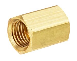 3/8" Tube O.D, Female Inverted Flare Union Coupling, Brass (142-6)