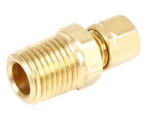 3/4" Tube x 3/4" MNPT, Air Brake Fitting, Male Pipe Connector, Brass (1468-12E)