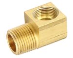 1/2″ Tube x 1/2″ Male NPT, Inverted Flare, Brass 90-Deg. Male Pipe Elbow (149-8D)