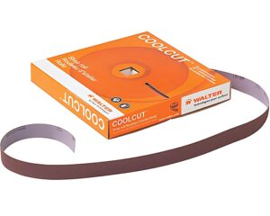 Walter 2″ Width x 150' Roll Length, 320 Grit, Coolcut Abrasive Shop Roll – Cloth Backing (14C332)