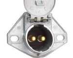 Phillips® 150A 2-Way Dual Pole Socket, Solid Brass Pin, Zinc Die-Cast (15-326)