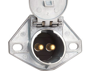 Phillips® 150A 2-Way Dual Pole Socket, Solid Brass Pin, Zinc Die-Cast (15-326)