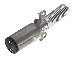 Phillips® 2-Pin Heavy-Duty Dual Pole Plug w/ Cable Guard, Reinforced Zinc Die-Cast (15-336)