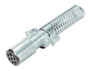 Phillips® 7-Pin Heavy Duty Plug Connector w/ Cable Guard – Reinforced Zinc Die-Cast (15-730)