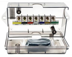 Phillips® 7-Pole CLEAR-VU Junction Box, For Ring Terminal – Grey, Clear (15-961)