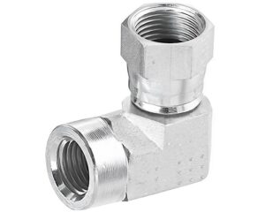 Brennan 1-1/4" FNPT x 1-1/4" Female Swivel, 90° Elbow, Forged Steel (1502-20-20-FG)