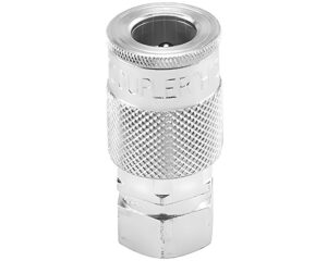 Milton® 1/4″ Female NPT, H-Style Coupler, For Larger Tool Applications, Steel (1833)