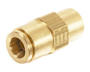Eaton Weatherhead® 3/8″ O.D x 1/8″ FNPT, Quick-Connect Air Brake Connector, Brass (1866X6X2)