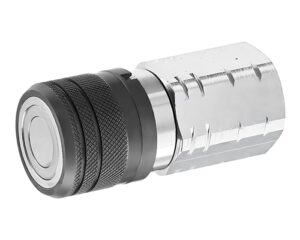 Eaton Hansen® 3/4″ FNPT x 3/4″ Flat Face, Interchange Hydraulic Quick Coupler, Steel (19FFS75)