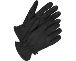 Bob Dale Gloves® Lined Grain Deerskin Gloves, Medium, Black (20-9-368-M)