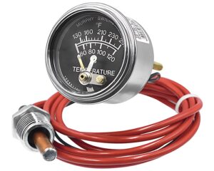 Murphy® 2″ Face Diameter, 130-250 PSI, Temperature Swichgage w/10ft Capillary (20T-250-10-1/2)