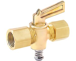Eaton Weatherhead® 1/4″ Tube O.D, Brass Compression Double, Ground Plug Shutoff   (A6769)