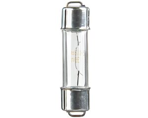 GE® 12.8V 12.5W T3  – Miniature Bulb, Double End Cap, Incandescent (211-2)