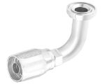 Parker-Hannifin 1-1/4″ Hose I.D x 1-1/4″ SAE Code 61 Split  Flange,  90° Elbow, Hydraulic Hose Fitting (21920-20-20)