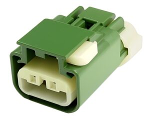Detroit Diesel® 2-Pin Female Sealed Connector, Dark Green (23537171)