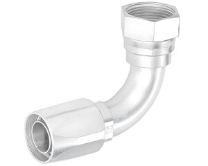 Eaton Weatherhead® 5/8″ Hose x 3/4″ FJIC 37° Swivel, 90° Tube Elbow, Field Attachable 247 ‘N’ Series Hose Fitting (24712N-672)